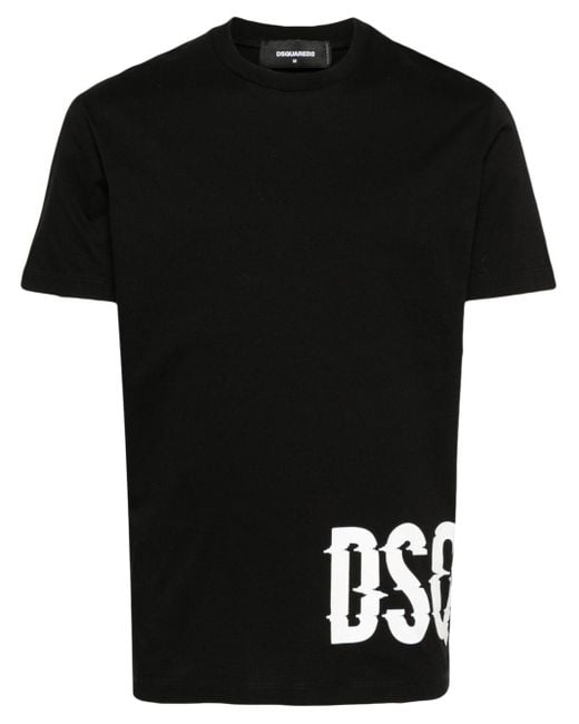 DSquared² Katoenen T-shirt Met Logoprint in het Black voor heren