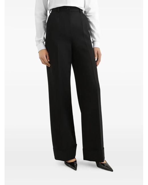 Dolce & Gabbana Black Pleated Trousers