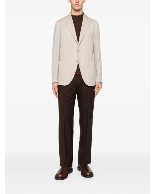 Tagliatore Natural Patch-Pocket Two-Button Blazer for men