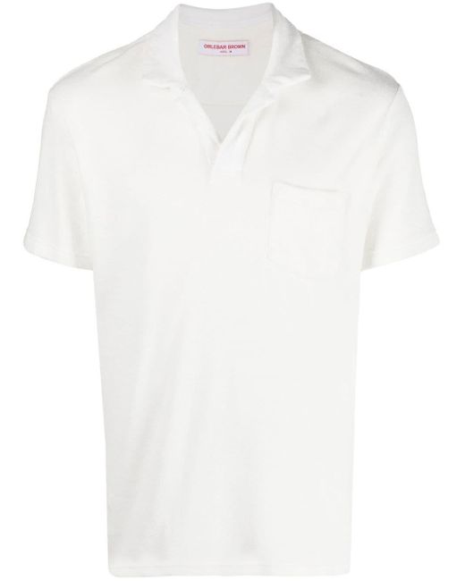 Orlebar Brown Poloshirt aus Frottee in Weiß für Herren | Lyst DE