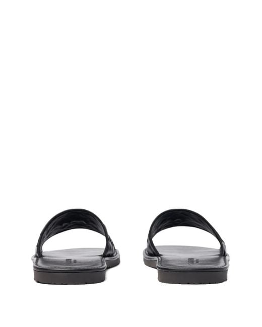 Scarosso Black Ulisses Slides for men