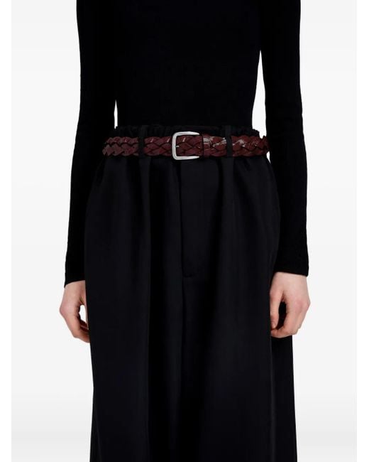 Proenza Schouler ワイド レザーベルト Black