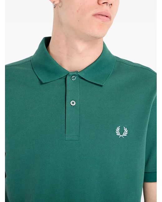 Fred Perry Green Short-Sleeve Polo Shirt for men