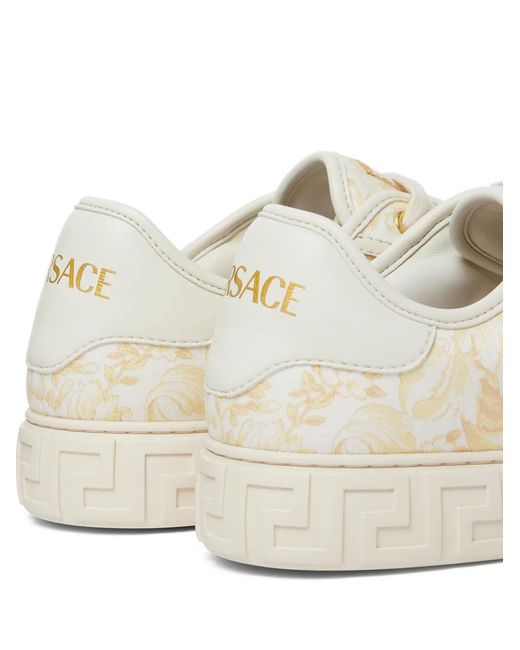 Zapatillas Con Estampado Greca Versace de color White