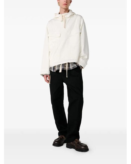 Studio Nicholson White Veste Kirby À Capuche for men