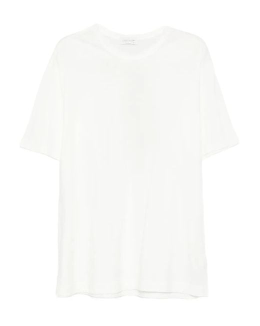 Yohji Yamamoto White Short-Sleeve Cotton T-Shirt for men
