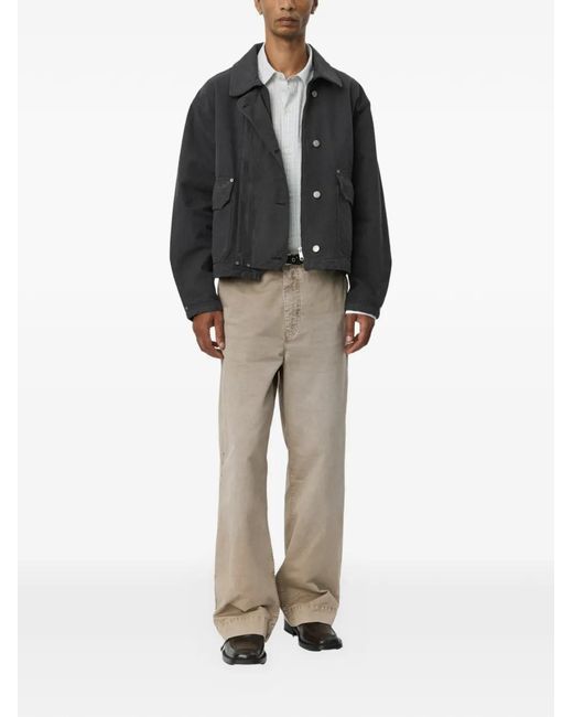 mfpen Black Courier Canvas Jacket for men