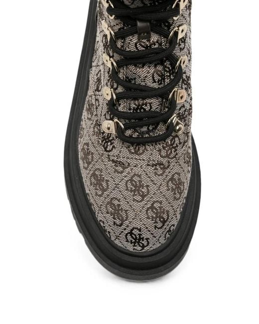 Guess Black Vaney Combat Boots