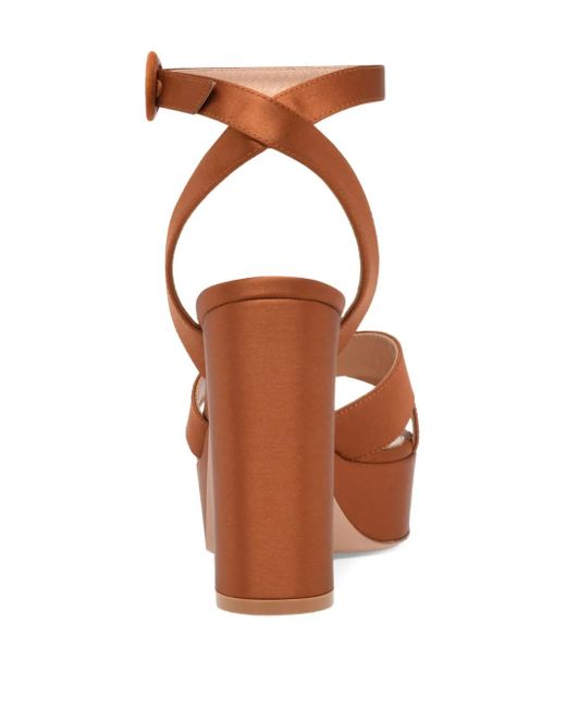 Gianvito Rossi Brown 105Mm Sabrina Sandals