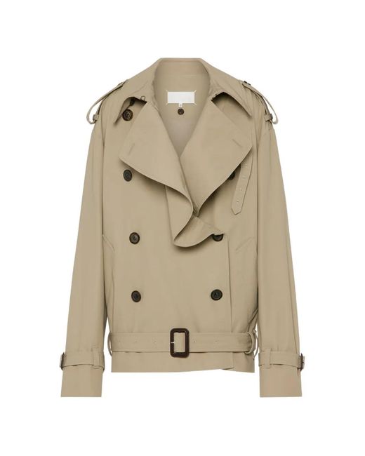 Maison Margiela Natural Folded Collar Cotton Caban
