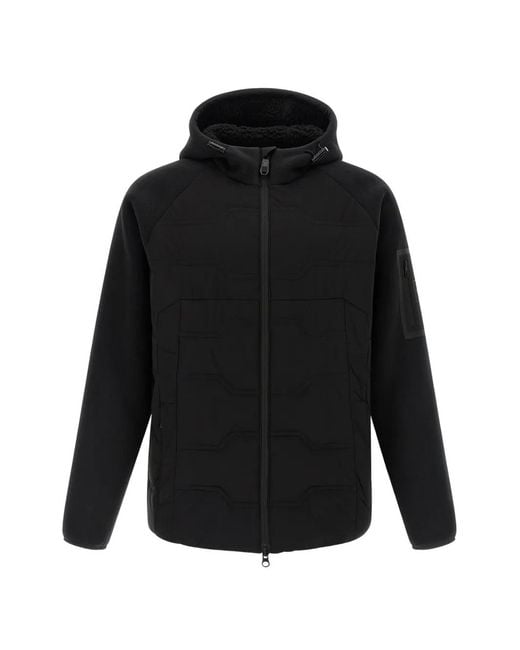 Boss Black Quilted Hybrid Jacket for men