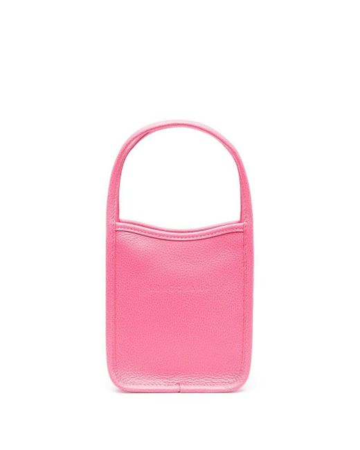 Longchamp Le Foulonné Leather Mini Bag in Pink | Lyst