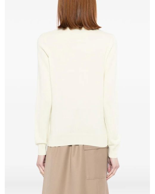 N.Peal Cashmere White Evie Sweater