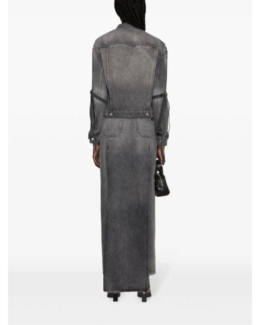 Courreges Denim Jack Met Gesp in het Black