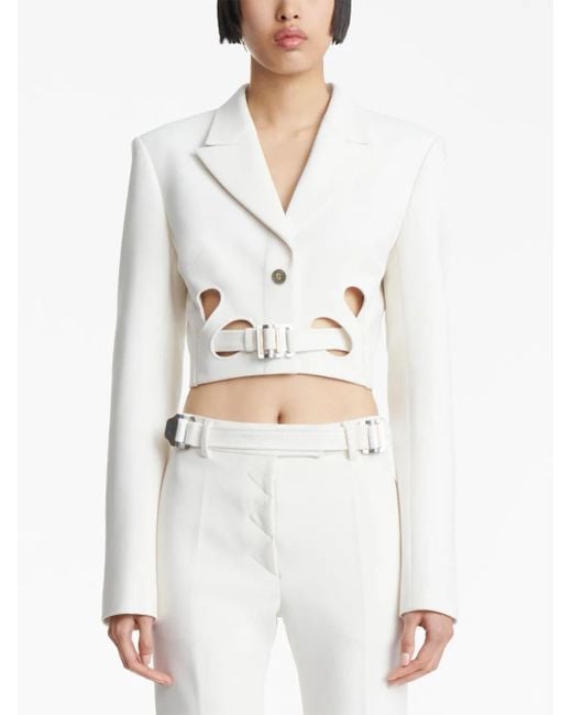 Blazer Interloop Con Cinturón Dion Lee de color White