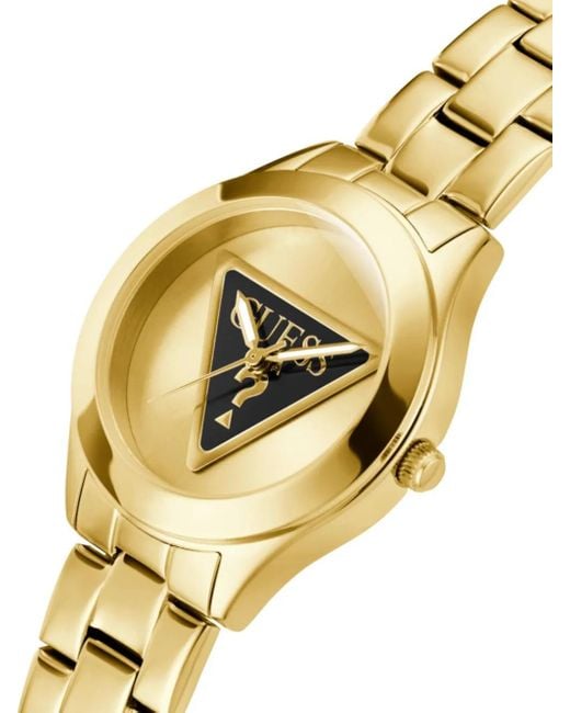 Guess Metallic Tri Plaque Quartz 34Mm