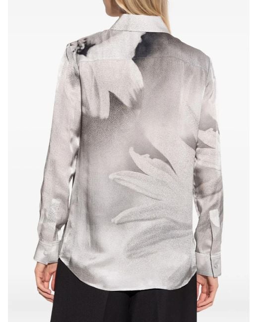 Tory Burch Gray Shirt With Print