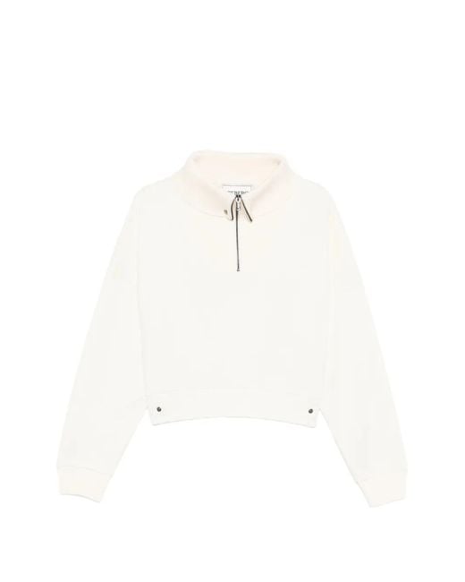 Iceberg White Half-Zip Sweatshirt