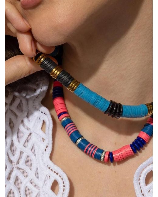 Hijas de Puka Blue Jaipur Beaded Necklace