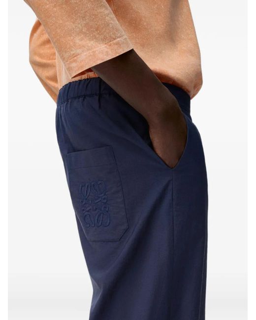 Loewe Blue Drawstring Trousers for men