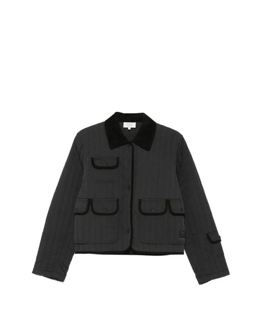 Maison Kitsuné Black Quilted Jacket