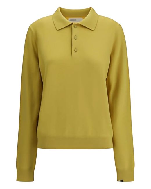 Extreme Cashmere Green N°223 Be For Buttoned Polo Polo Shirt