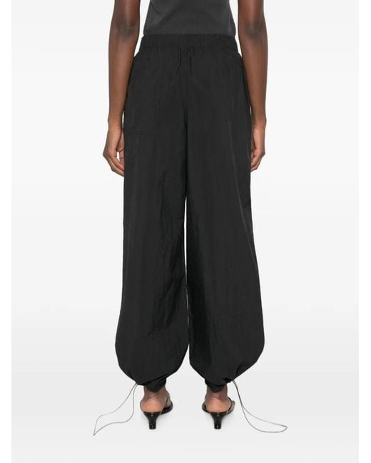 A.M.G Black Pantalon De Jogging À Lien De Resserrage
