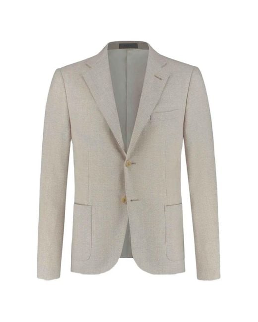 Corneliani Gray Patch-Pocket Blazer for men