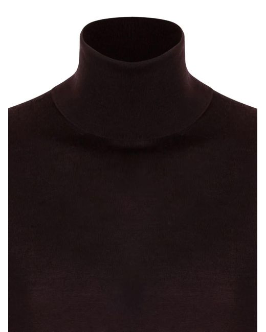 Maglione A Collo Alto di Malo in Black da Uomo
