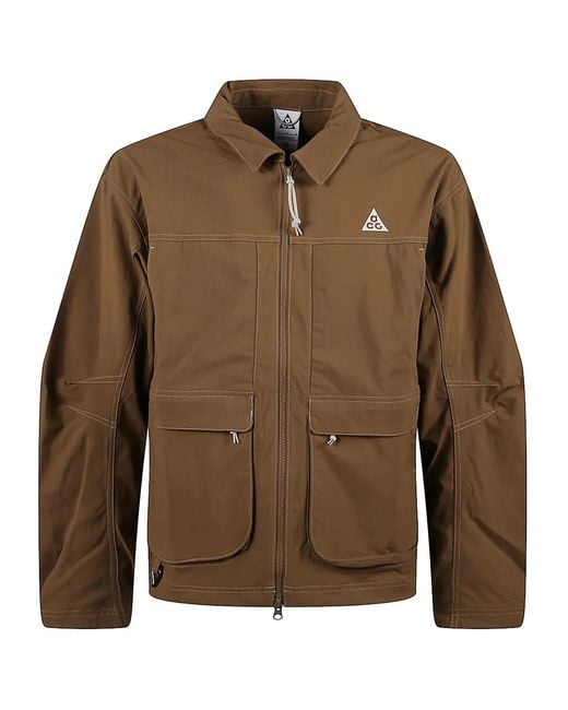 Nike Green Acg Smith Summit Logo-Detail Jacket for men