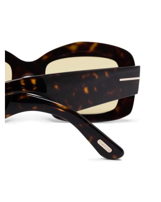 Tom Ford Black Square-Frame Sunglasses