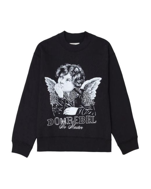 Sudadera Lil Reb con querubines estampados DOMREBEL de hombre de color Black