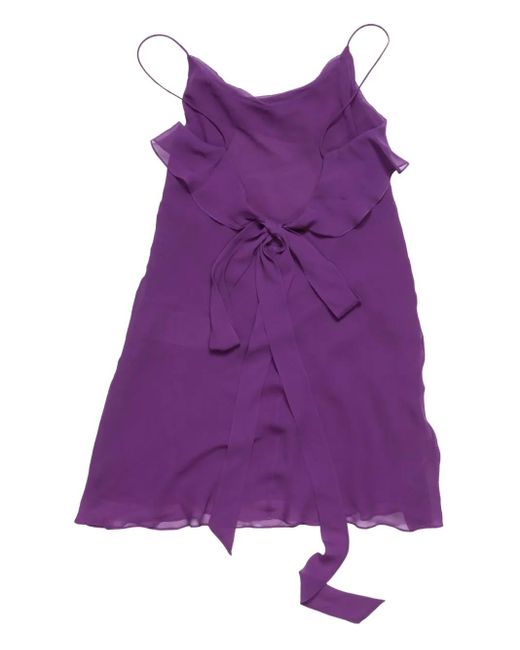 Acne Purple Silk Dress