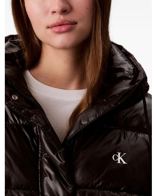 Calvin Klein Black Hooded Logo Jacket