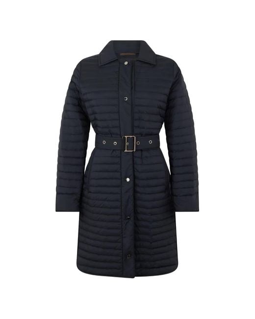 Chaqueta Con Cinturón Moorer de color Blue