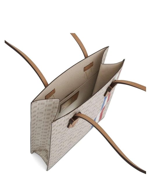 Moreau White Mm Cannes Stripe-Detail Tote Bag