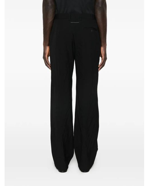 MM6 by Maison Margiela Black Pantalon De Costume À Fermeture Zippée for men