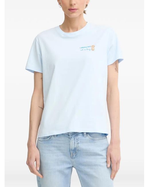 Mc2 Saint Barth Blue Graphic-Print Crew-Neck T-Shirt