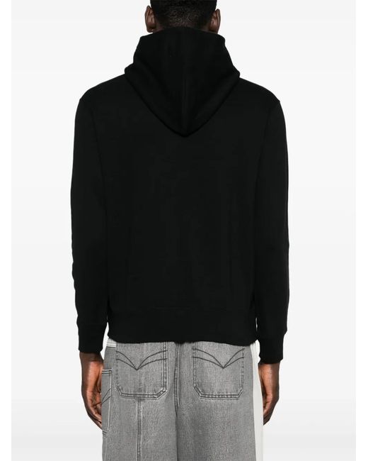 COMME DES GARÇONS PLAY Black Signature Heart-Patch Hoodie