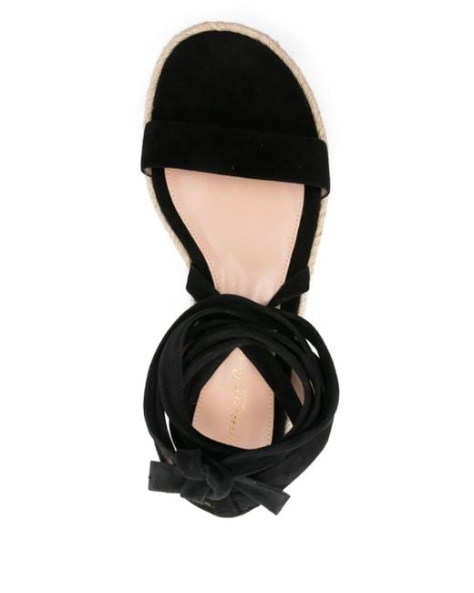 Gianvito Rossi Black 60Mm Suede Espadrilles