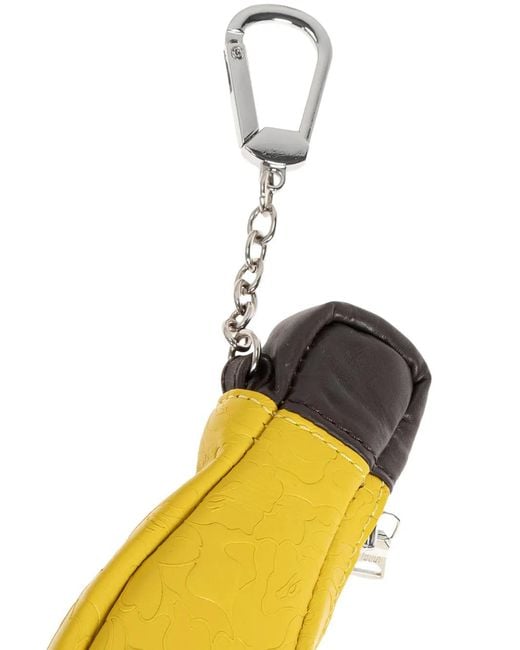 Marsupio Solid Camo Banana Mini di A Bathing Ape in Yellow da Uomo