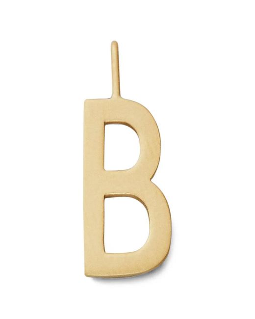 Design Letters Metallic Letter B Pendant