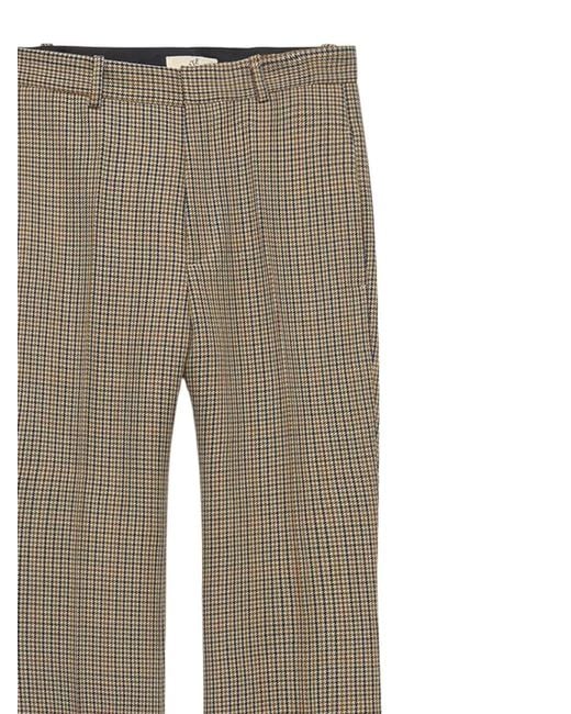 BITE STUDIOS Gray Credo Houndstooth-Check Trousers