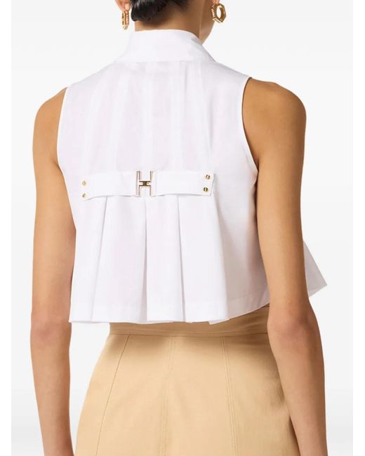 Elisabetta Franchi White Cotton Shirt