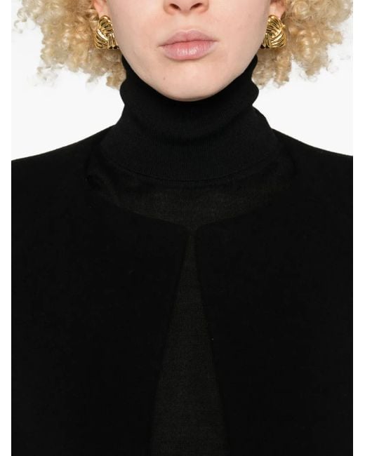Totême  Black Bell-Sleeve Coat