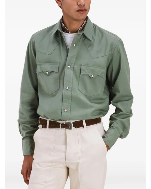 Fortela Green Kayace Cotton Shirt for men