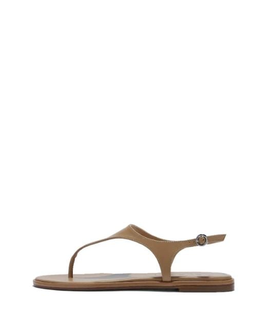 Aeyde Natural Sandales Raine À Talon Compensé
