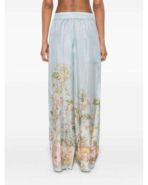 Zimmermann Blue Waverly Relaxed Trousers