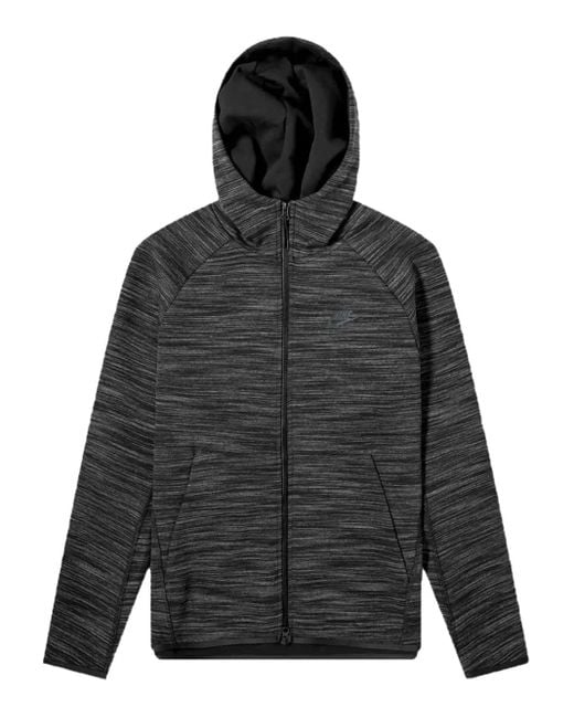 Felpa Tech Fleece Con Zip E Cappuccio di Nike in Black da Uomo