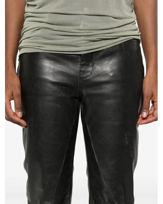 Rick Owens Gray Detroit Cut Trousers